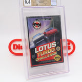 LOTUS TURBO CHALLENGE - CGC PEDIGREE GRADED 9.4 A+! NEW & Factory Sealed! (Sega Genesis)