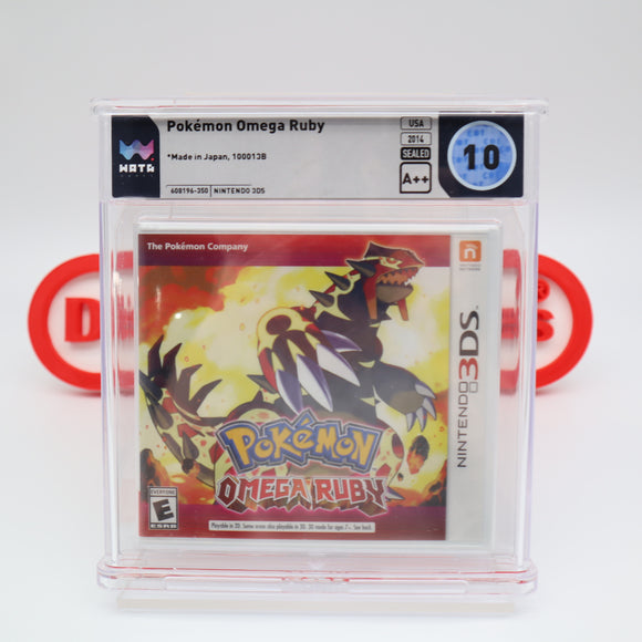 POKEMON OMEGA RUBY - PERFECT GRADED WATA 10 A++! NEW & Factory Sealed! (Nintendo 3DS)