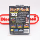 GEORGE FOREMAN'S KO K.O. KNOCK OUT BOXING - NEW & Factory Sealed with Authentic Tube Seam! (Sega Genesis)
