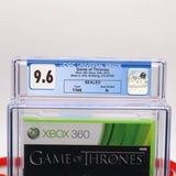 GAME OF THRONES - CGC GRADED 9.6 A+! NEW & Factory Sealed! (XBox 360)