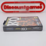 GEORGE FOREMAN'S KO K.O. KNOCK OUT BOXING - NEW & Factory Sealed with Authentic Tube Seam! (Sega Genesis)