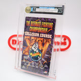 UFC THE ULTIMATE FIGHTING CHAMPIONSHIP: COLLISION COURSE - IGS GRADED 9.0 BOX & 7.5 SEAL! NEW & Factory Sealed with Authentic H-Overlap Seam! (VHS)