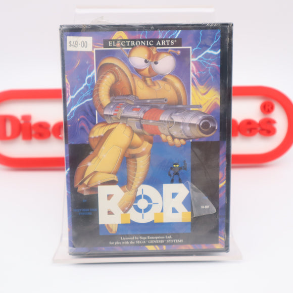 BOB / B.O.B. - NEW & Factory Sealed with Authentic V-Overlap Seam! (Sega Genesis)