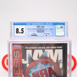 NBA JAM (THE ORIGINAL) - CGC GRADED 8.5 A! NEW & Factory Sealed! (Sega Genesis)