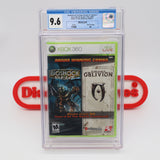 BIOSHOCK & THE ELDER SCROLLS IV: OBLIVIAN (DOUBLE GAME PACK!) - CGC GRADED 9.6 A+! NEW & Factory Sealed! (XBox 360)