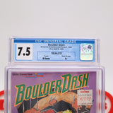 BOULDER DASH - CGC GRADED 7.5 A+! NEW & Factory Sealed with Authentic H-Seam! (NES Nintendo)