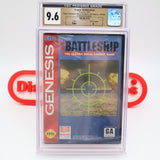 SUPER BATTLESHIP - CLAMSHELL EARLY VERSION! CGC PEDIGREE GRADED 9.6 A! NEW & Factory Sealed! (Sega Genesis)
