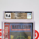 SUPER BATTLESHIP - CLAMSHELL EARLY VERSION! CGC PEDIGREE GRADED 9.6 A! NEW & Factory Sealed! (Sega Genesis)