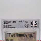 WISH YOU WERE HERE! REWIND GRADED 8.5 BOX & 4.5 STAR SEAL! NEW & Factory Sealed with Sweepstakes Postcard! (VHS)