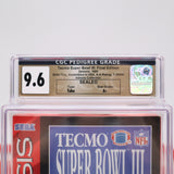 TECMO SUPER BOWL III 3: FINAL EDITION - CGC GRADED 9.6 A+! NEW & Factory Sealed! (Sega Genesis)