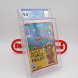 SUPER MARIO MAKER - CGC GRADED 9.8 A++! NEW & Factory Sealed! (Nintendo Wii U)