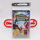 DISNEY'S SLEEPING BEAUTY - IGS GRADED 8 BOX & 9 SEAL! NEW & Factory Sealed with Authentic H-Overlap Seam Clamshell! (VHS)