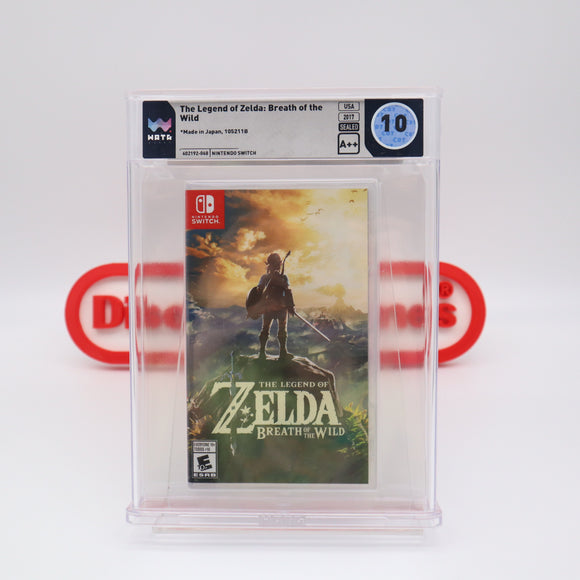 THE LEGEND OF ZELDA: BREATH OF THE WILD - PERFECT/HIGHEST GRADED WATA 10 A++! NEW & Factory Sealed! (Nintendo Switch)