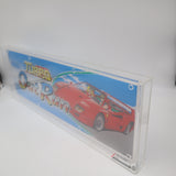 1989 SEGA TURBO OUT RUN / OUTRUN ARCADE MARQUEE - CAS GRADED 85! AUTHENTIC ORIGINAL!