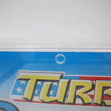 1989 SEGA TURBO OUT RUN / OUTRUN ARCADE MARQUEE - CAS GRADED 85! AUTHENTIC ORIGINAL!