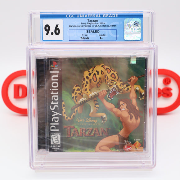 DISNEY'S TARZAN - CGC GRADED 9.6 A+! NEW & Factory Sealed! (PS1 PlayStation 1)