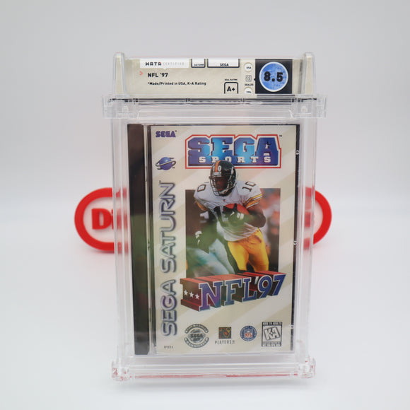 NFL '97 1997 FOOTBALL - WATA GRADED 8.5 A+! NEW & Factory Sealed! (Sega Saturn)