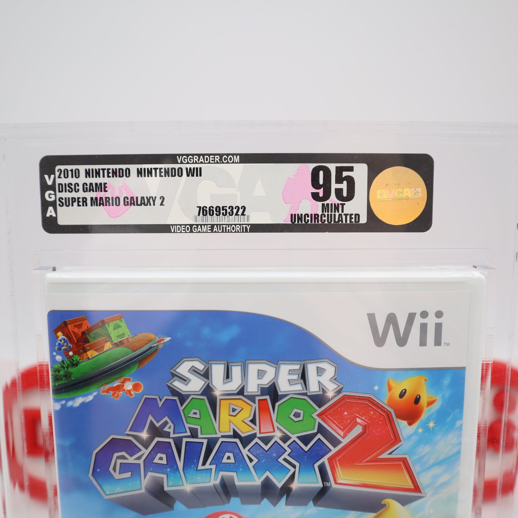 SUPER MARIO GALAXY 2 II - UNCIRCULATED VGA GRADED 95 MINT