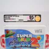 SUPER MARIO GALAXY 2 II - UNCIRCULATED VGA GRADED 95 MINT GOLD! NEW & Factory Sealed! (Nintendo WII)