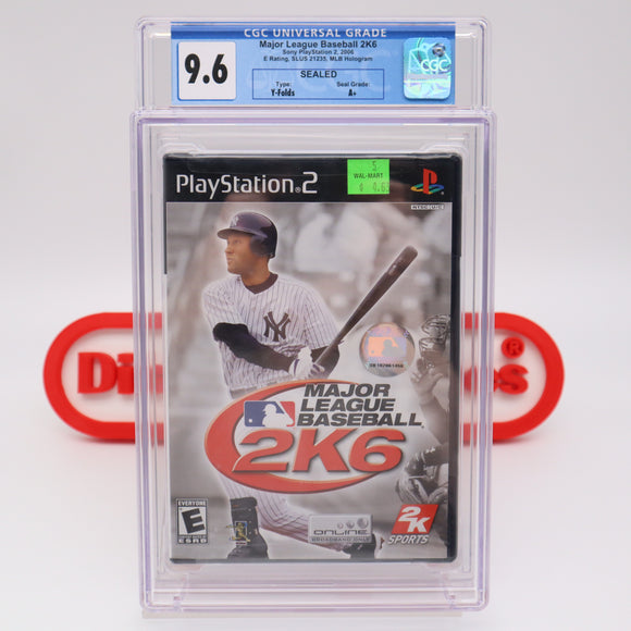 MAJOR LEAGUE BASEBALL 2K6 2006 - CGC GRADED 9.6 A+! NEW & Factory Sealed! (PS2 PlayStation 2)
