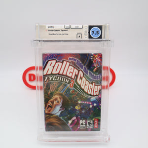 ROLLER COASTER TYCOON 3 III - WATA GRADED 7.5 A! NEW & Factory Sealed! (PC Computer Game)