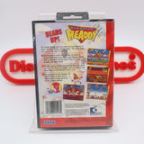 DYNAMITE HEADDY - NEW & Factory Sealed with Authentic V-Overlap Seam! (Sega Genesis)
