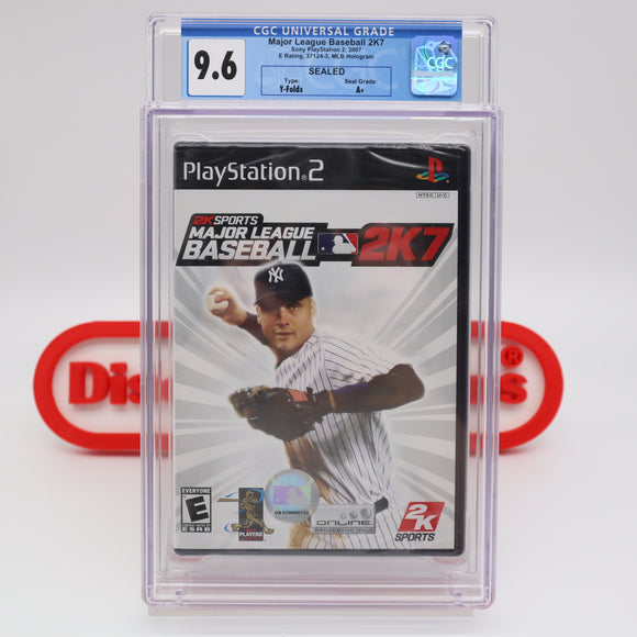 MAJOR LEAGUE BASEBALL 2K7 2007 - CGC GRADED 9.6 A+! NEW & Factory Sealed! (PS2 PlayStation 2)