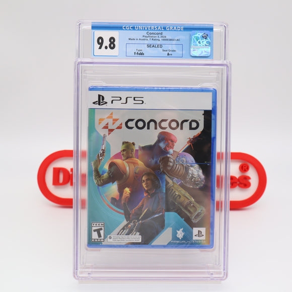 CONCORD - CGC GRADED 9.8 A++! NEW & Factory Sealed! (PS5 PlayStation 5) CANCELLED AFTER 2 WEEKS!