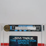 STAR TREK III 3: THE SEARCH FOR SPOCK - IGS GRADED 8 BOX & 8.5 SEAL! NEW & Factory Sealed with Authentic 3-Sided Seam! (BETA, Like VHS)