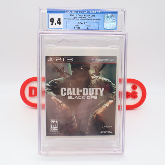 CALL OF DUTY: BLACK OPS - CGC GRADED 9.4 A+! NEW & Factory Sealed! (PS3 PlayStation 3)