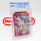 SONIC THE HEDGEHOG CHAOS - CGC GRADED 8.0 A+! NEW & Factory Sealed! (Sega Game Gear)