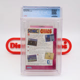 SONIC THE HEDGEHOG CHAOS - CGC GRADED 8.0 A+! NEW & Factory Sealed! (Sega Game Gear)