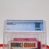SONIC THE HEDGEHOG CHAOS - CGC GRADED 8.0 A+! NEW & Factory Sealed! (Sega Game Gear)