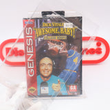 DICK VITALE'S AWSOME, BABY COLLEGE HOOPS BASKETBALL - NEW & Factory Sealed with Authentic 3-Sided Seam! (Sega Genesis)