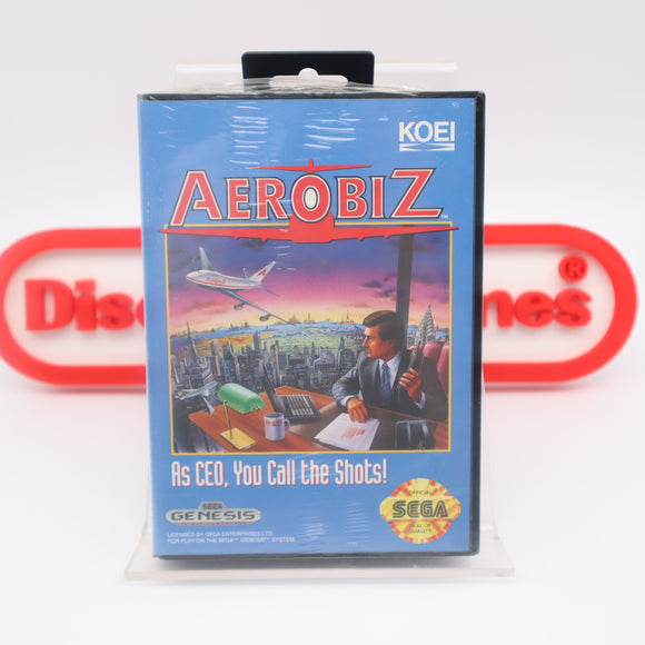 AEROBIZ (WATA POP ZERO!) NEW & Factory Sealed with Authentic Tube Seam! (Sega Genesis)