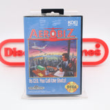 AEROBIZ (WATA POP ZERO!) NEW & Factory Sealed with Authentic Tube Seam! (Sega Genesis)