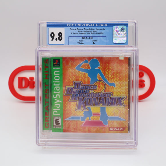 DANCE DANCE REVOLUTION KONAMIX - CGC GRADED 9.8 A+! NEW & Factory Sealed! (PS1 PlayStation 1)