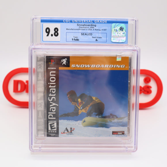 SNOWBOARDING - CGC GRADED 9.8 A+! NEW & Factory Sealed! (PS1 PlayStation 1) WATA POP 0