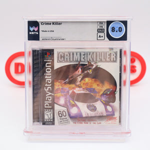 CRIME KILLER - WATA GRADED 8.0 A+! NEW & Factory Sealed! (PS1 PlayStation 1)