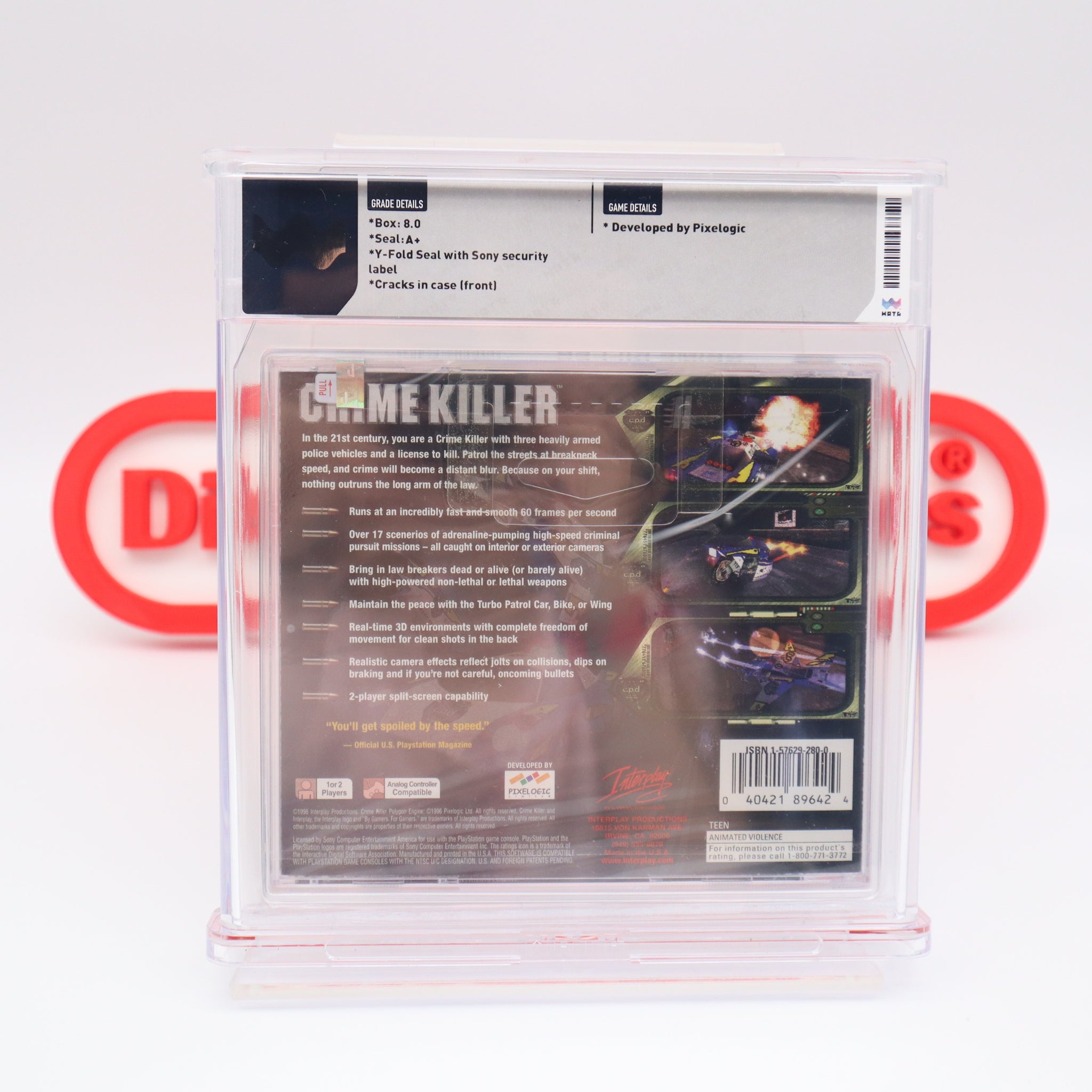 CRYPT KILLER Sur PS1 – Neuf Sous Blister – Jeu PlayStation 1 Konami – WATA Ready