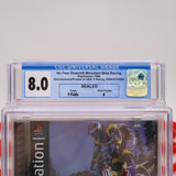 NO FEAR DOWNHILL MOUNTAIN BIKE RACING - CGC GRADED 8.0 A! NEW & Factory Sealed! (PS1 PlayStation 1) POP 1!