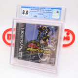 NO FEAR DOWNHILL MOUNTAIN BIKE RACING - CGC GRADED 8.0 A! NEW & Factory Sealed! (PS1 PlayStation 1) POP 1!