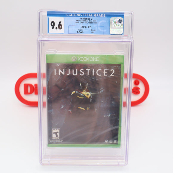 INJUSTICE 2 - CGC GRADED 9.6 A+! NEW & Factory Sealed! (XBox One)