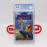 DISNEY'S THE LION KING (CLAMSHELL CASE!) CGC GRADED 9.2 A++! NEW & Factory Sealed with Authentic H-Overlap Seam! (VHS)