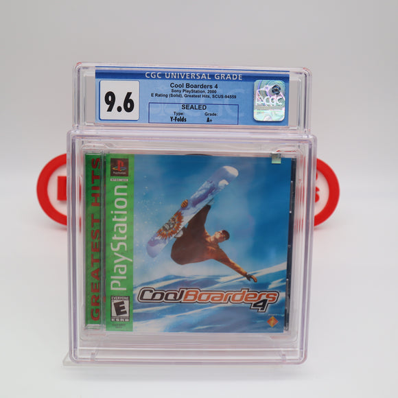 COOL BOARDERS 4 IV - CGC GRADED 9.6 A+! NEW & Factory Sealed! (PS1 PlayStation 1)