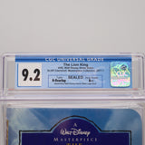 DISNEY'S THE LION KING (CLAMSHELL CASE!) CGC GRADED 9.2 A++! NEW & Factory Sealed with Authentic H-Overlap Seam! (VHS)