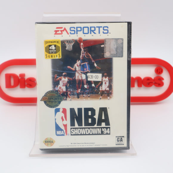 NBA SHOWDOWN '94 1994 BASKETBALL LIMITED EDITION - NEW & Factory Sealed with Authentic V-Overlap Seam! (Sega Genesis)
