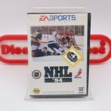 NHL '94 1994 HOCKEY - NEW & Factory Sealed with Authentic V-Overlap Seam! (Sega Genesis)