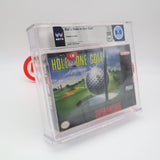 HAL'S HOLE IN ONE GOLF - WATA GRADED 8.0 A+! NEW & Factory Sealed! (SNES Super Nintendo)