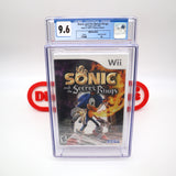 SONIC THE HEDGEHOG AND THE SECRET RINGS - CGC GRADED 9.6 A+! NEW & Factory Sealed! (Nintendo Wii)